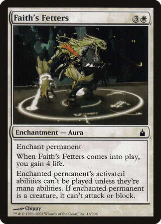 Faith's Fetters [Ravnica: City of Guilds] | Arkham Games and Comics