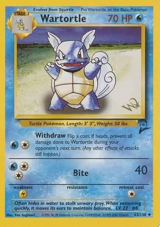 Wartortle (63/130) (W Stamped Promo) [Base Set 2] | Arkham Games and Comics