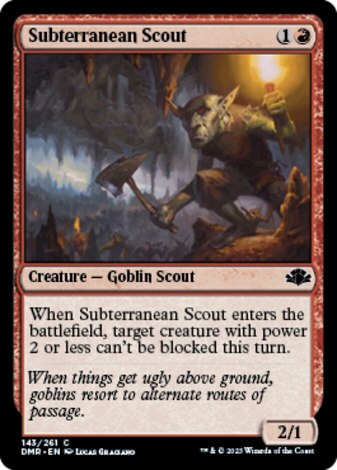 Subterranean Scout [Dominaria Remastered] | Arkham Games and Comics