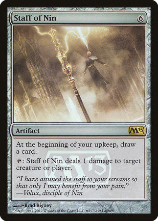 Staff of Nin [Magic 2013 Promos] | Arkham Games and Comics