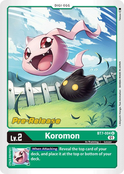 Koromon [BT7-004] [Next Adventure Pre-Release Cards] | Arkham Games and Comics