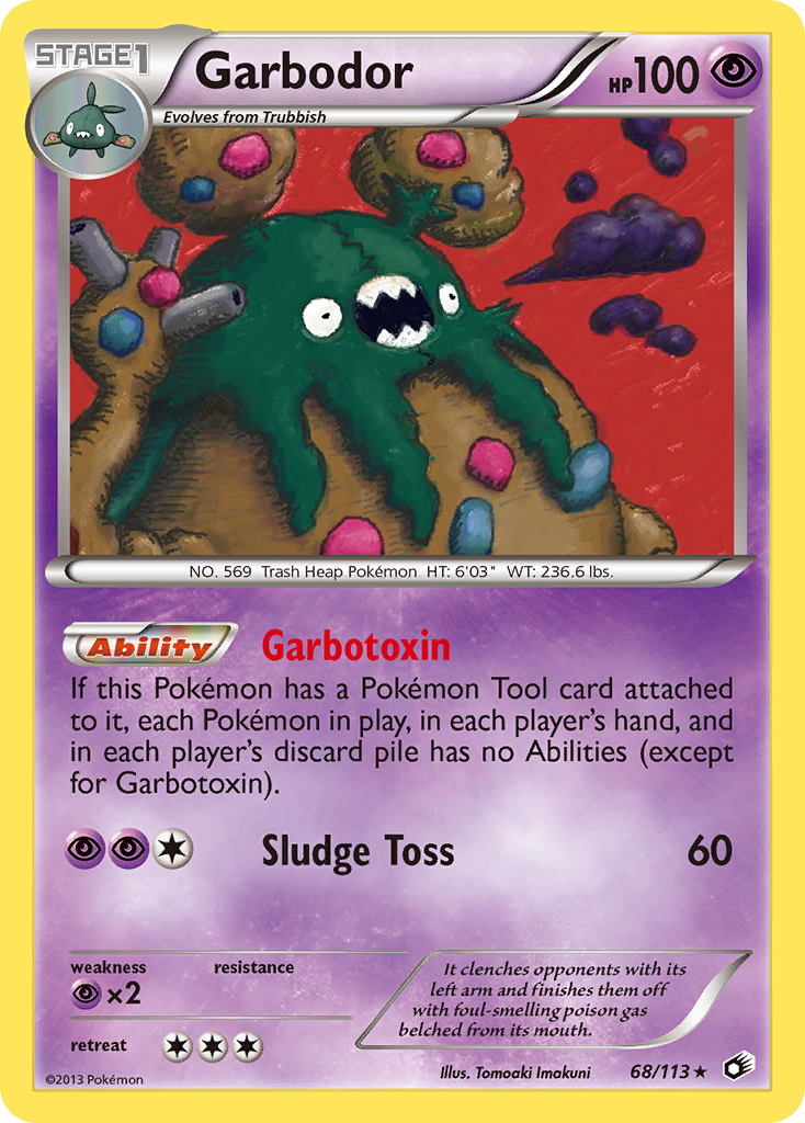 Garbodor (68/113) [Black & White: Legendary Treasures] | Arkham Games and Comics