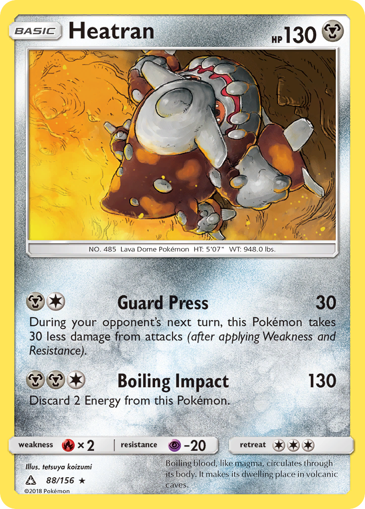 Heatran (88/156) [Sun & Moon: Ultra Prism] | Arkham Games and Comics