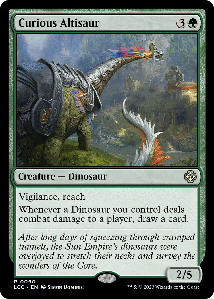 Curious Altisaur [The Lost Caverns of Ixalan Commander] | Arkham Games and Comics