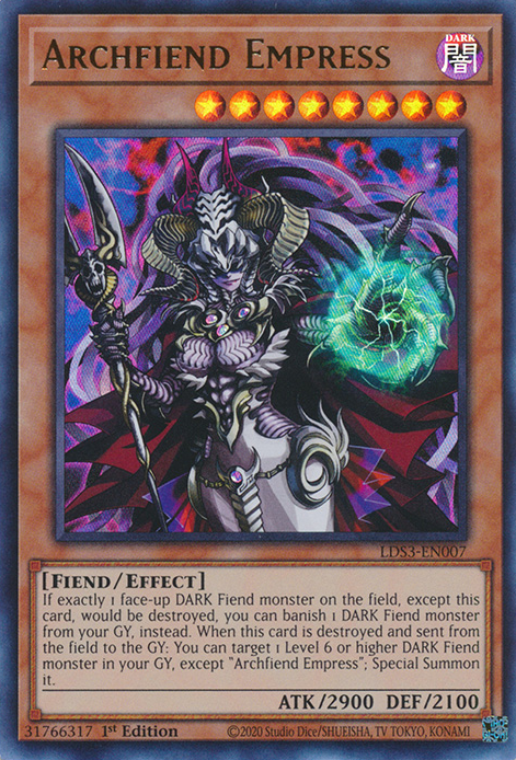 Archfiend Empress [LDS3-EN007] Ultra Rare | Arkham Games and Comics