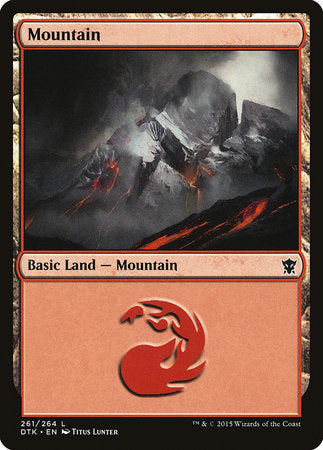 Mountain (261) [Dragons of Tarkir] | Arkham Games and Comics