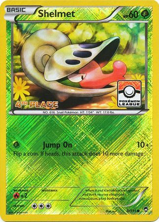 Shelmet (8/111) (League Promo 4th Place) [XY: Furious Fists] | Arkham Games and Comics