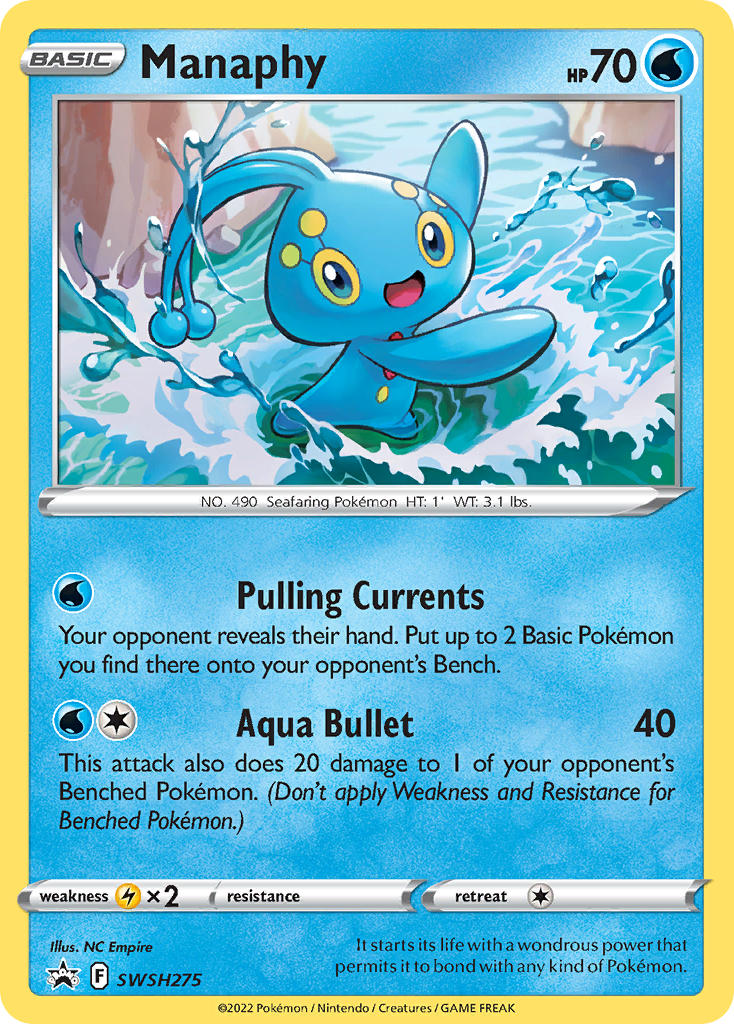 Manaphy (SWSH275) [Sword & Shield: Black Star Promos] | Arkham Games and Comics