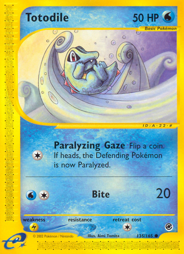 Totodile (135/165) [Expedition: Base Set] | Arkham Games and Comics