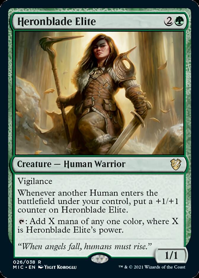 Heronblade Elite [Innistrad: Midnight Hunt Commander] | Arkham Games and Comics