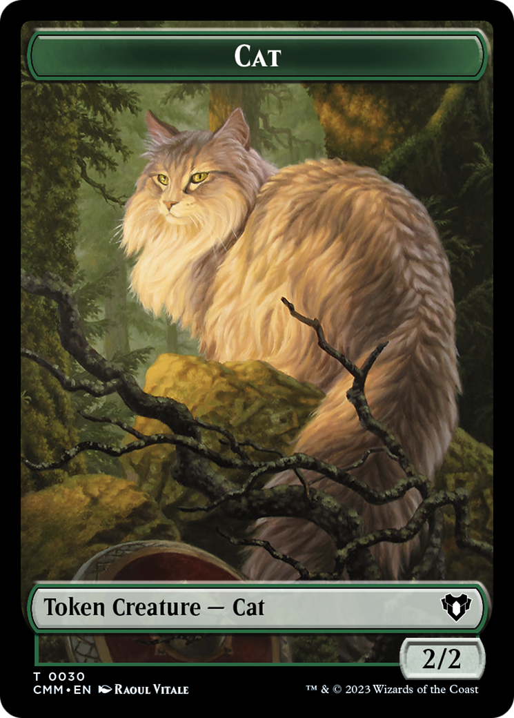 Cat Token (30) [Commander Masters Tokens] | Arkham Games and Comics