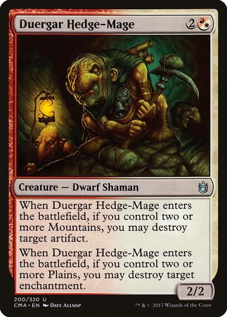 Duergar Hedge-Mage [Commander Anthology] | Arkham Games and Comics