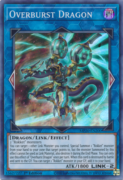 Overburst Dragon [MP20-EN200] Super Rare | Arkham Games and Comics