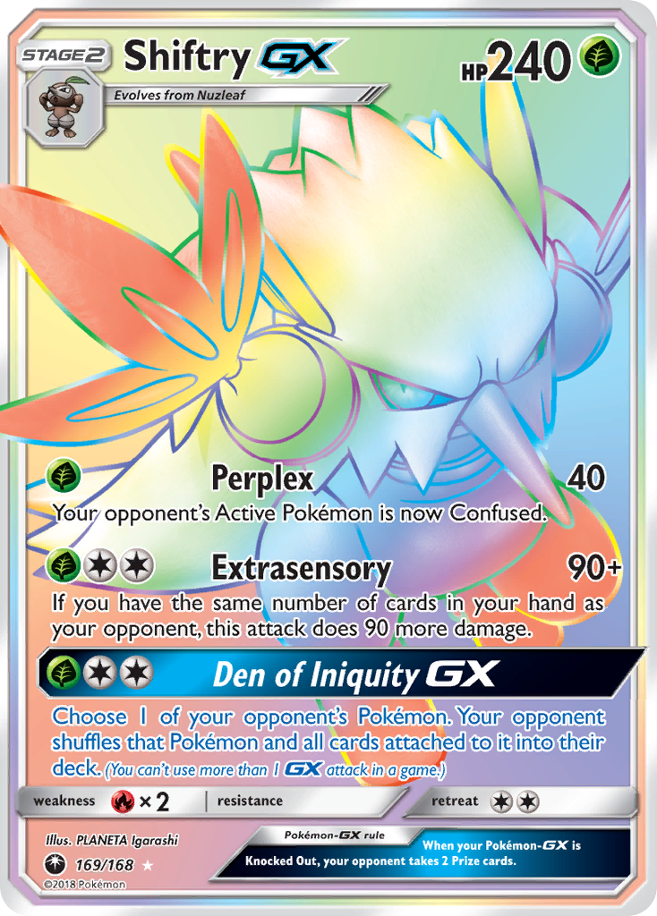 Shiftry GX (169/168) [Sun & Moon: Celestial Storm] | Arkham Games and Comics