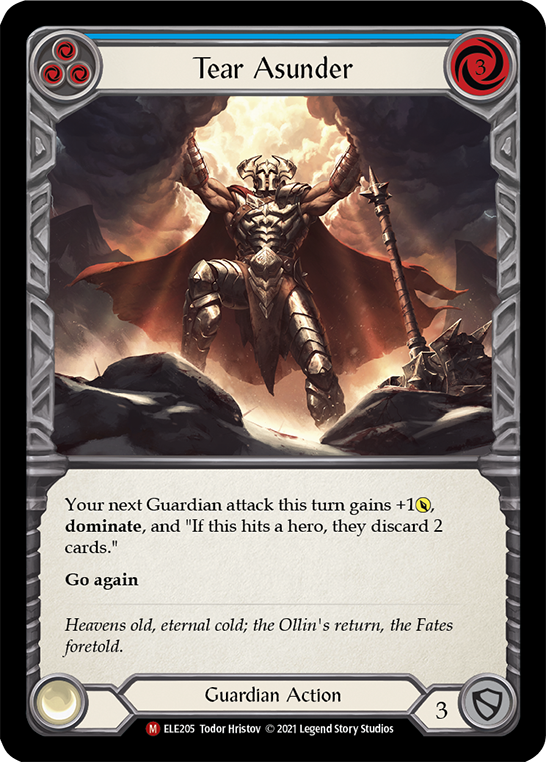 Tear Asunder [ELE205] (Tales of Aria)  1st Edition Rainbow Foil | Arkham Games and Comics