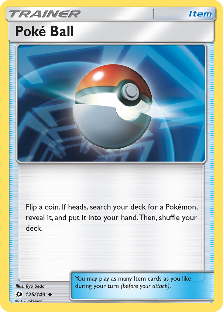 Poke Ball (125/149) [Sun & Moon: Base Set] | Arkham Games and Comics