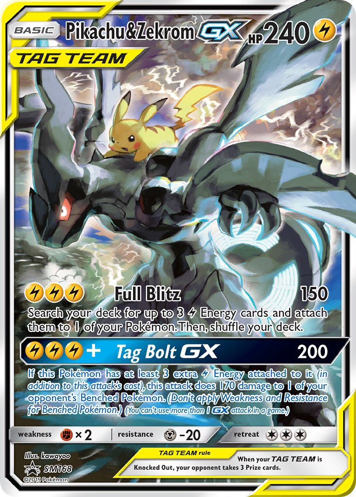 Pikachu & Zekrom GX (SM168) [Sun & Moon: Black Star Promos] | Arkham Games and Comics