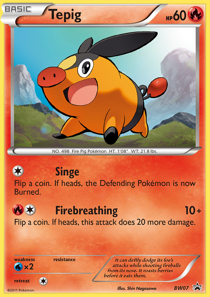 Tepig (BW07) [Black & White: Black Star Promos] | Arkham Games and Comics