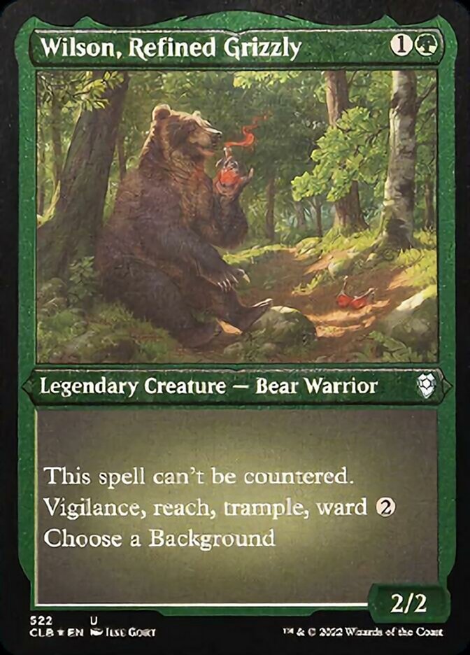 Wilson, Refined Grizzly (Foil Etched) [Commander Legends: Battle for Baldur's Gate] | Arkham Games and Comics