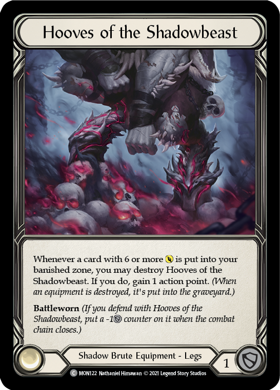 Hooves of the Shadowbeast [MON122] (Monarch)  1st Edition Normal | Arkham Games and Comics