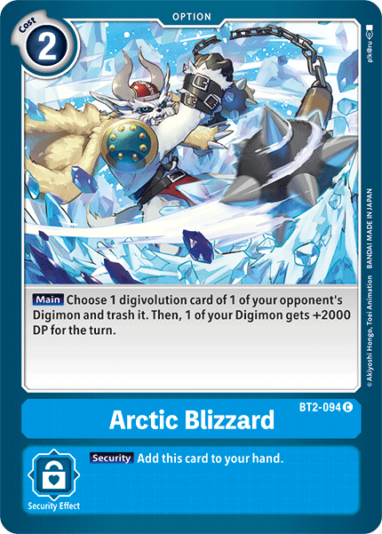 Arctic Blizzard [BT2-094] [Release Special Booster Ver.1.5] | Arkham Games and Comics