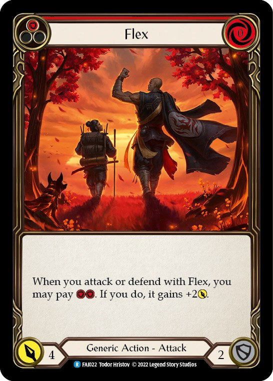 Flex (Red) [FAI022] (Uprising Fai Blitz Deck) | Arkham Games and Comics