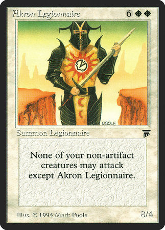 Akron Legionnaire [Legends] | Arkham Games and Comics