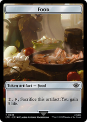 Smaug // Food (0023) Double-Sided Token (Surge Foil) [The Lord of the Rings: Tales of Middle-Earth Tokens] | Arkham Games and Comics