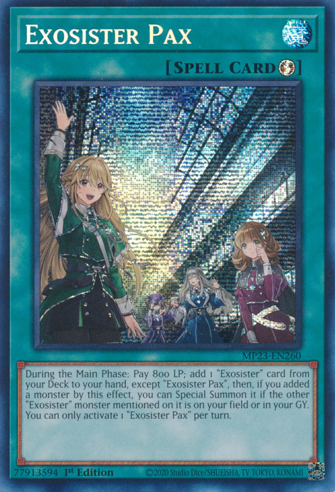 Exosister Pax [MP23-EN260] Prismatic Secret Rare | Arkham Games and Comics