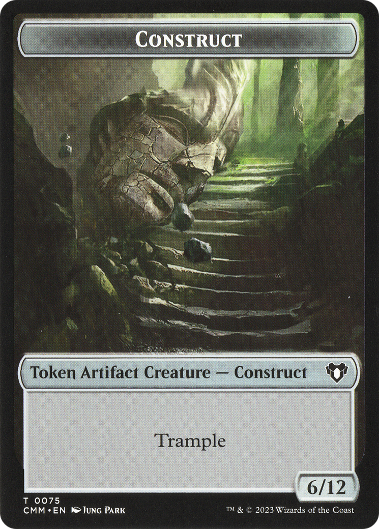 City's Blessing // Construct (0075) Double-Sided Token [Commander Masters Tokens] | Arkham Games and Comics