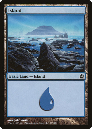Island (305) [Commander 2011] | Arkham Games and Comics
