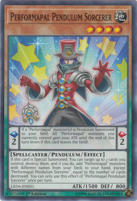 Performapal Pendulum Sorcerer [LED6-EN051] Common | Arkham Games and Comics