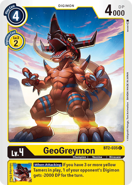 GeoGreymon [BT2-035] [Release Special Booster Ver.1.5] | Arkham Games and Comics