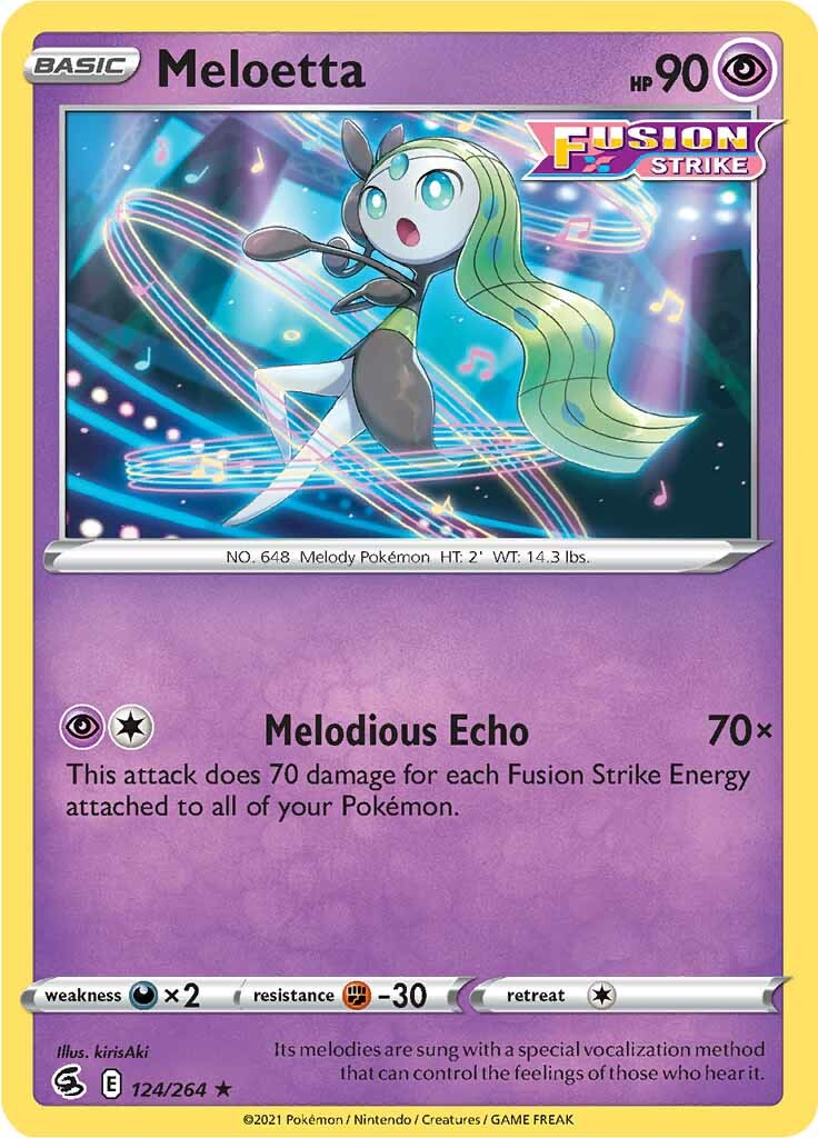 Meloetta (124/264) [Sword & Shield: Fusion Strike] | Arkham Games and Comics