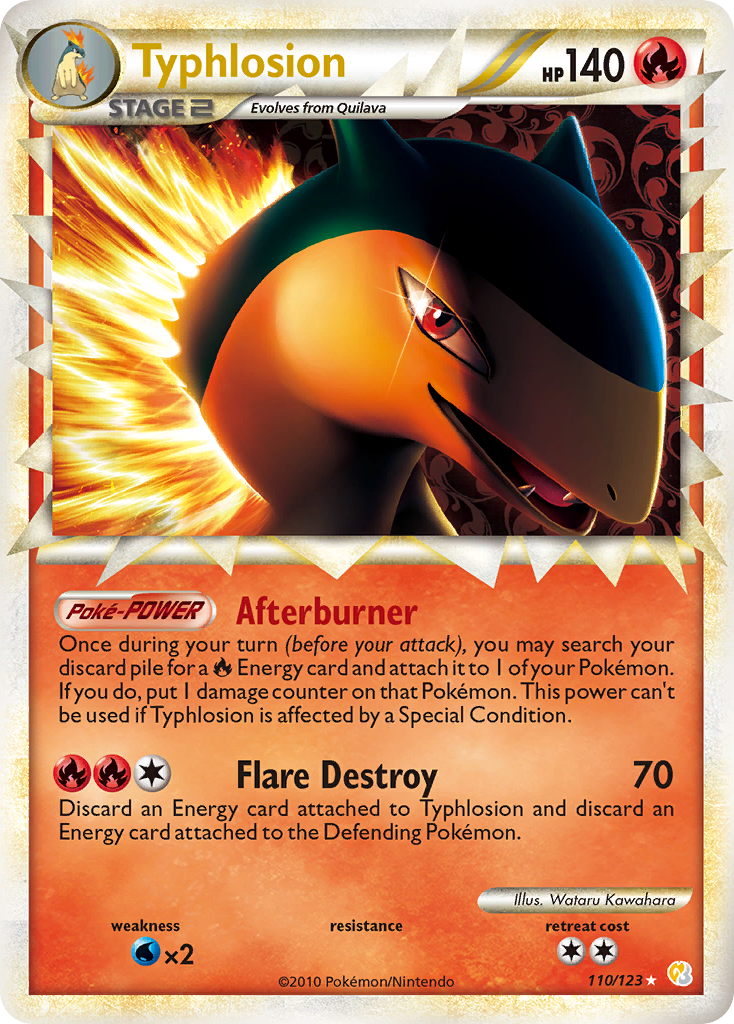 Typhlosion (110/123) [HeartGold & SoulSilver: Base Set] | Arkham Games and Comics