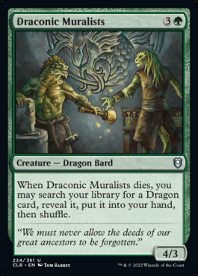 Draconic Muralists [Commander Legends: Battle for Baldur's Gate] | Arkham Games and Comics