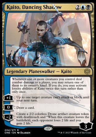 Kaito, Dancing Shadow (Promo Pack) [Phyrexia: All Will Be One Promos] | Arkham Games and Comics