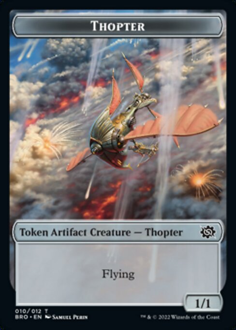 Powerstone // Thopter Double-Sided Token [The Brothers' War Tokens] | Arkham Games and Comics