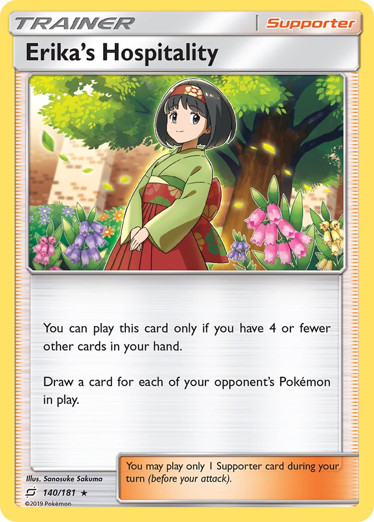 Erika's Hospitality (140/181) (Theme Deck Exclusive) [Sun & Moon: Team Up] | Arkham Games and Comics