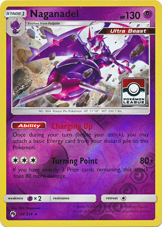 Naganadel (108/214) (League Promo) [Sun & Moon: Lost Thunder] | Arkham Games and Comics