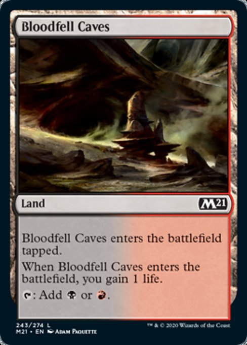 Bloodfell Caves [Core Set 2021] | Arkham Games and Comics