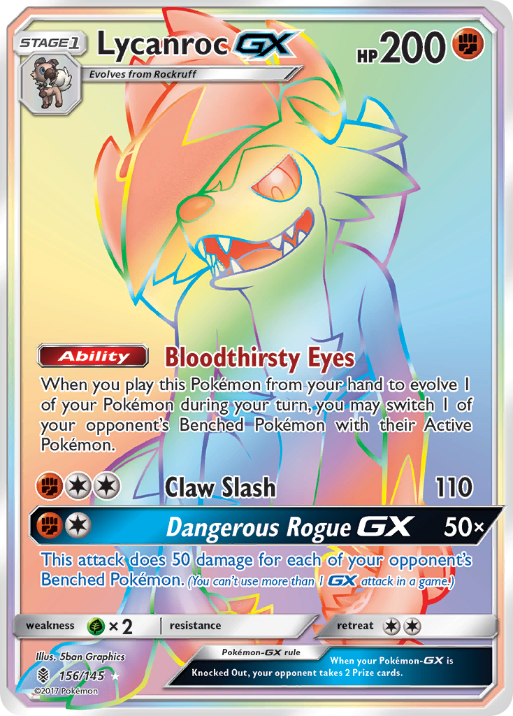 Lycanroc GX (156/145) [Sun & Moon: Guardians Rising] | Arkham Games and Comics