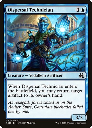 Dispersal Technician [Aether Revolt] | Arkham Games and Comics