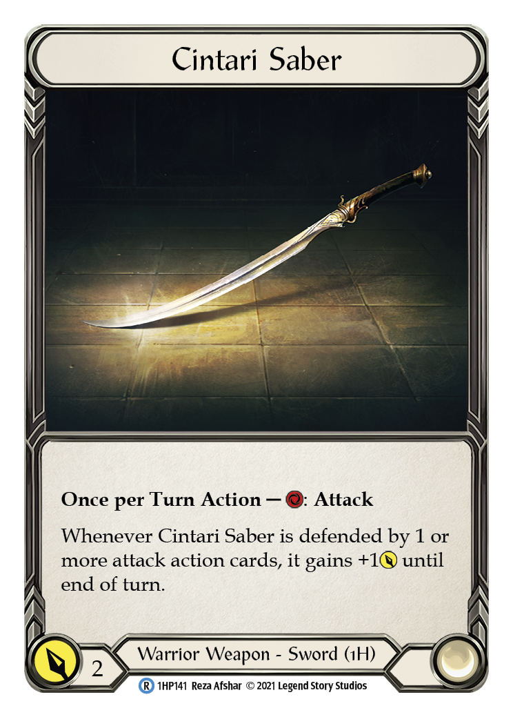 Cintari Saber (Left) [1HP141] (History Pack 1) | Arkham Games and Comics