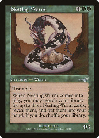 Nesting Wurm [Nemesis] | Arkham Games and Comics