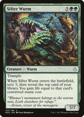 Sifter Wurm [Hour of Devastation] | Arkham Games and Comics