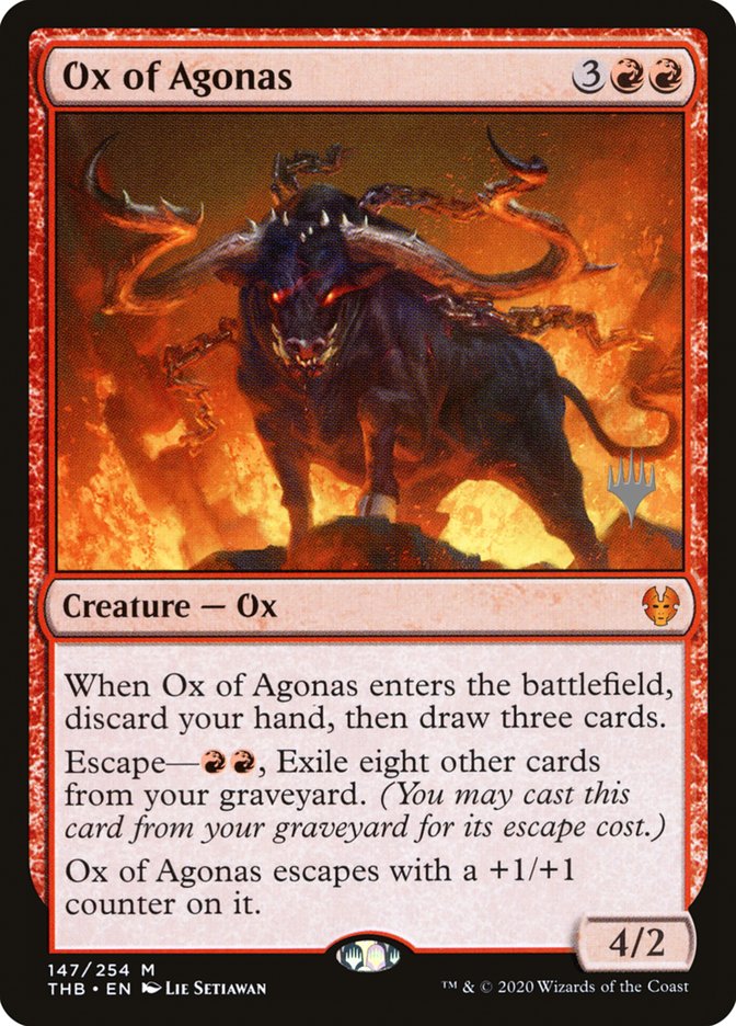 Ox of Agonas (Promo Pack) [Theros Beyond Death Promos] | Arkham Games and Comics