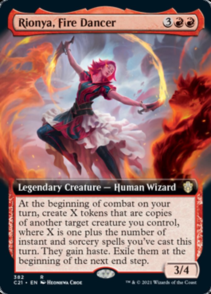 Rionya, Fire Dancer (Extended) [Commander 2021] | Arkham Games and Comics