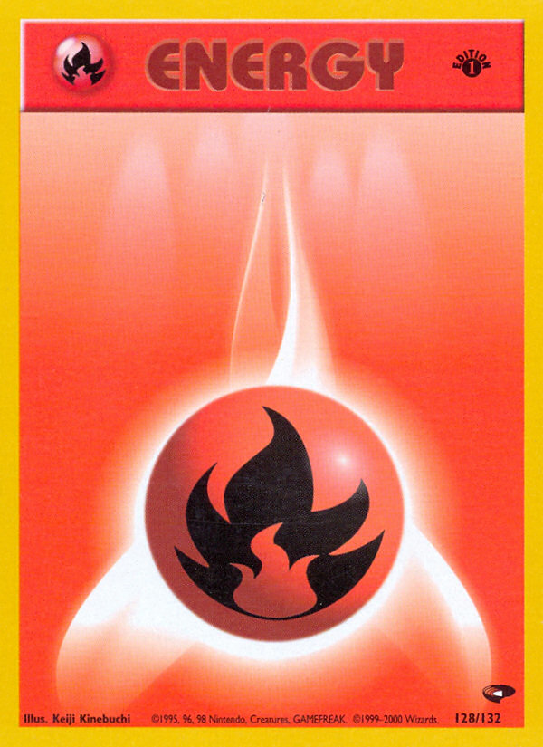 Fire Energy (128/132) [Gym Challenge 1st Edition] | Arkham Games and Comics