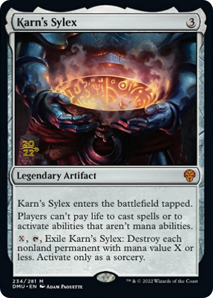 Karn's Sylex [Dominaria United Prerelease Promos] | Arkham Games and Comics